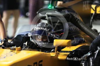 World © Octane Photographic Ltd. Formula 1 - Singapore Grand Prix - Paddock. Nico Hulkenberg - Renault Sport F1 Team R.S.17. Marina Bay Street Circuit, Singapore. Sunday 17th September 2017. Digital Ref: