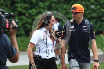 World © Octane Photographic Ltd. Formula 1 - Singapore Grand Prix - Paddock. Max Verstappen - Red Bull Racing RB13. Marina Bay Street Circuit, Singapore. Friday 15th September 2017. Digital Ref:1957LB1D7966