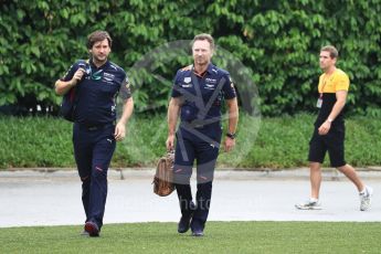 World © Octane Photographic Ltd. Formula 1 - Singapore Grand Prix - Paddock. Christian Horner - Team Principal of Red Bull Racing. Marina Bay Street Circuit, Singapore. Friday 15th September 2017. Digital Ref: 1957LB1D7978