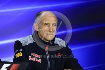 World © Octane Photographic Ltd. Formula 1 - Singapore Grand Prix – Friday Team Press Conference – Part 1. Franz Tost – Team Principal of Scuderia Toro Rosso. Marina Bay Street Circuit, Singapore. Saturday 2nd September 2017. Digital Ref:1960LB1D0482