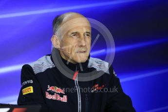 World © Octane Photographic Ltd. Formula 1 - Singapore Grand Prix – Friday Team Press Conference – Part 1. Franz Tost – Team Principal of Scuderia Toro Rosso. Marina Bay Street Circuit, Singapore. Saturday 2nd September 2017. Digital Ref:1960LB1D0496