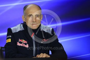 World © Octane Photographic Ltd. Formula 1 - Singapore Grand Prix – Friday Team Press Conference – Part 1. Franz Tost – Team Principal of Scuderia Toro Rosso. Marina Bay Street Circuit, Singapore. Saturday 2nd September 2017. Digital Ref:1960LB1D0591