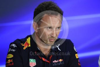 World © Octane Photographic Ltd. Formula 1 - Singapore Grand Prix – Friday Team Press Conference – Part 2. Christian Horner - Team Principal of Red Bull Racing.. Marina Bay Street Circuit, Singapore. Saturday 2nd September 2017. Digital Ref:1960LB1D0644