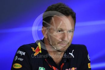 World © Octane Photographic Ltd. Formula 1 - Singapore Grand Prix – Friday Team Press Conference – Part 2. Christian Horner - Team Principal of Red Bull Racing.. Marina Bay Street Circuit, Singapore. Saturday 2nd September 2017. Digital Ref:1960LB1D0678