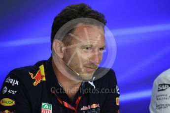 World © Octane Photographic Ltd. Formula 1 - Singapore Grand Prix – Friday Team Press Conference – Part 2. Christian Horner - Team Principal of Red Bull Racing.. Marina Bay Street Circuit, Singapore. Saturday 2nd September 2017. Digital Ref:1960LB1D0682