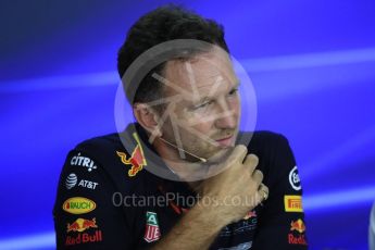 World © Octane Photographic Ltd. Formula 1 - Singapore Grand Prix – Friday Team Press Conference – Part 2. Christian Horner - Team Principal of Red Bull Racing.. Marina Bay Street Circuit, Singapore. Saturday 2nd September 2017. Digital Ref:1960LB1D0736