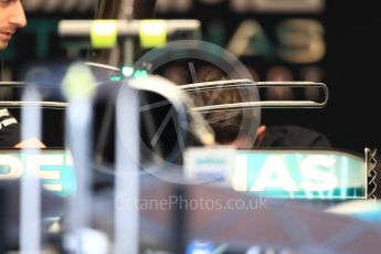 World © Octane Photographic Ltd. Formula 1 - Singapore Grand Prix - Pit Lane. Mercedes AMG Petronas F1 W08 EQ Energy+. Marina Bay Street Circuit, Singapore. Thursday 14th September 2017. Digital Ref: 1955LB1D6927