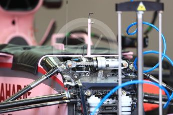 World © Octane Photographic Ltd. Formula 1 - Singapore Grand Prix - Pit Lane. Sahara Force India VJM10. Marina Bay Street Circuit, Singapore. Thursday 14th September 2017. Digital Ref: 1955LB1D7057