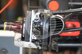 World © Octane Photographic Ltd. Formula 1 - Singapore Grand Prix - Pit Lane. Haas F1 Team VF-17. Marina Bay Street Circuit, Singapore. Thursday 14th September 2017. Digital Ref: 1955LB1D7199