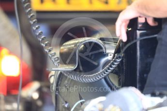 World © Octane Photographic Ltd. Formula 1 - Singapore Grand Prix - Pit Lane. Renault Sport F1 Team R.S.17. Marina Bay Street Circuit, Singapore. Thursday 14th September 2017. Digital Ref: