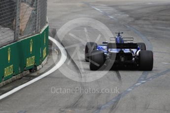 World © Octane Photographic Ltd. Formula 1 - Singapore Grand Prix - Practice 1. Marcus Ericsson – Sauber F1 Team C36. Marina Bay Street Circuit, Singapore. Friday 15th September 2017. Digital Ref: 1958LB1D8304