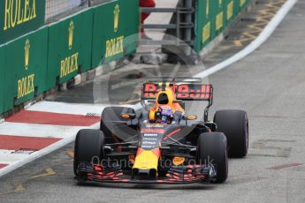 World © Octane Photographic Ltd. Formula 1 - Singapore Grand Prix - Practice 1. Max Verstappen - Red Bull Racing RB13. Marina Bay Street Circuit, Singapore. Friday 15th September 2017. Digital Ref:1958LB1D8324