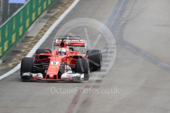 World © Octane Photographic Ltd. Formula 1 - Singapore Grand Prix - Practice 1. Sebastian Vettel - Scuderia Ferrari SF70H. Marina Bay Street Circuit, Singapore. Friday 15th September 2017. Digital Ref: 1958LB1D8641