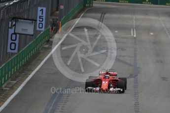 World © Octane Photographic Ltd. Formula 1 - Singapore Grand Prix - Practice 1. Kimi Raikkonen - Scuderia Ferrari SF70H. Marina Bay Street Circuit, Singapore. Friday 15th September 2017. Digital Ref: 1958LB1D8845