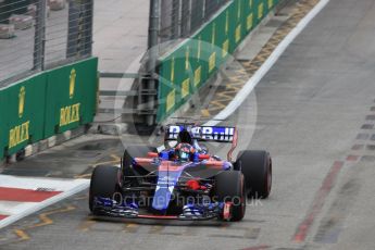 World © Octane Photographic Ltd. Formula 1 - Singapore Grand Prix - Practice 1. Daniil Kvyat - Scuderia Toro Rosso STR12. Marina Bay Street Circuit, Singapore. Friday 15th September 2017. Digital Ref: 1958LB1D8866