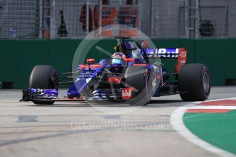 World © Octane Photographic Ltd. Formula 1 - Singapore Grand Prix - Practice 1. Daniil Kvyat - Scuderia Toro Rosso STR12. Marina Bay Street Circuit, Singapore. Friday 15th September 2017. Digital Ref: 1958LB1D9060