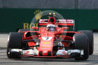 World © Octane Photographic Ltd. Formula 1 - Singapore Grand Prix - Practice 1. Kimi Raikkonen - Scuderia Ferrari SF70H. Marina Bay Street Circuit, Singapore. Friday 15th September 2017. Digital Ref:1958LB1D9098