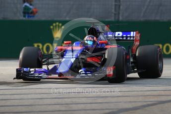 World © Octane Photographic Ltd. Formula 1 - Singapore Grand Prix - Practice 1. Daniil Kvyat - Scuderia Toro Rosso STR12. Marina Bay Street Circuit, Singapore. Friday 15th September 2017. Digital Ref:1958LB1D9105