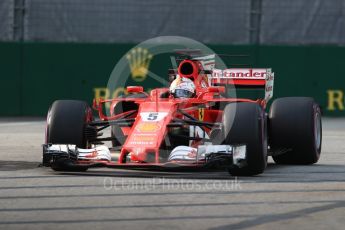 World © Octane Photographic Ltd. Formula 1 - Singapore Grand Prix - Practice 1. Sebastian Vettel - Scuderia Ferrari SF70H. Marina Bay Street Circuit, Singapore. Friday 15th September 2017. Digital Ref:1958LB1D9149