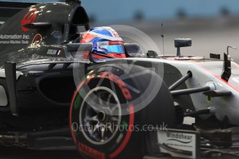 World © Octane Photographic Ltd. Formula 1 - Singapore Grand Prix - Practice 1. Romain Grosjean - Haas F1 Team VF-17. Marina Bay Street Circuit, Singapore. Friday 15th September 2017. Digital Ref:1958LB1D9376