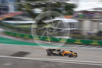 World © Octane Photographic Ltd. Formula 1 - Singapore Grand Prix - Practice 1. Jolyon Palmer - Renault Sport F1 Team R.S.17. Marina Bay Street Circuit, Singapore. Friday 15th September 2017. Digital Ref:1958LB2D0642