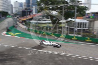 World © Octane Photographic Ltd. Formula 1 - Singapore Grand Prix - Practice 1. Lance Stroll - Williams Martini Racing FW40. Marina Bay Street Circuit, Singapore. Friday 15th September 2017. Digital Ref:1958LB2D0679