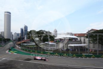 World © Octane Photographic Ltd. Formula 1 - Singapore Grand Prix - Practice 1. Esteban Ocon - Sahara Force India VJM10. Marina Bay Street Circuit, Singapore. Friday 15th September 2017. Digital Ref:1958LB2D0732
