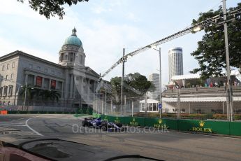 World © Octane Photographic Ltd. Formula 1 - Singapore Grand Prix - Practice 1. Marcus Ericsson – Sauber F1 Team C36. Marina Bay Street Circuit, Singapore. Friday 15th September 2017. Digital Ref:1958LB2D0917