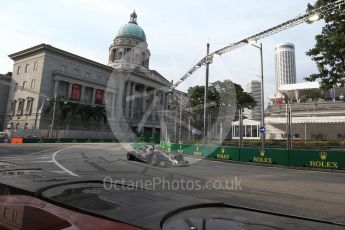 World © Octane Photographic Ltd. Formula 1 - Singapore Grand Prix - Practice 1. Romain Grosjean - Haas F1 Team VF-17. Marina Bay Street Circuit, Singapore. Friday 15th September 2017. Digital Ref: 1958LB2D1072