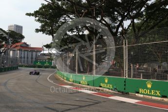 World © Octane Photographic Ltd. Formula 1 - Singapore Grand Prix - Practice 1. Sean Gelael - Scuderia Toro Rosso STR12. Marina Bay Street Circuit, Singapore. Friday 15th September 2017. Digital Ref: 1958LB2D1124
