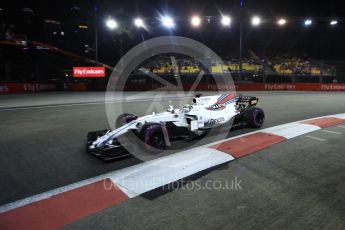 World © Octane Photographic Ltd. Formula 1 - Singapore Grand Prix - Practice 2. Felipe Massa - Williams Martini Racing FW40. Marina Bay Street Circuit, Singapore. Friday 15th September 2017. Digital Ref:1959LB1D0192