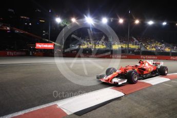 World © Octane Photographic Ltd. Formula 1 - Singapore Grand Prix - Practice 2. Kimi Raikkonen - Scuderia Ferrari SF70H. Marina Bay Street Circuit, Singapore. Friday 15th September 2017. Digital Ref:1959LB1D0289