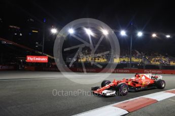 World © Octane Photographic Ltd. Formula 1 - Singapore Grand Prix - Practice 2. Sebastian Vettel - Scuderia Ferrari SF70H. Marina Bay Street Circuit, Singapore. Friday 15th September 2017. Digital Ref:1959LB1D0415