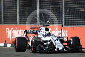 World © Octane Photographic Ltd. Formula 1 - Singapore Grand Prix - Practice 2. Felipe Massa - Williams Martini Racing FW40. Marina Bay Street Circuit, Singapore. Friday 15th September 2017. Digital Ref: 1959LB1D9694