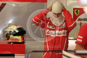 World © Octane Photographic Ltd. Formula 1 - Singapore Grand Prix - Practice 3. Sebastian Vettel - Scuderia Ferrari SF70H. Marina Bay Street Circuit, Singapore. Saturday 16th September 2017. Digital Ref:1962LB1D1171