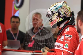 World © Octane Photographic Ltd. Formula 1 - Singapore Grand Prix - Practice 3. Sebastian Vettel - Scuderia Ferrari SF70H. Marina Bay Street Circuit, Singapore. Saturday 16th September 2017. Digital Ref:1962LB1D1205