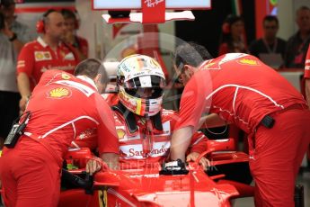 World © Octane Photographic Ltd. Formula 1 - Singapore Grand Prix - Practice 3. Sebastian Vettel - Scuderia Ferrari SF70H. Marina Bay Street Circuit, Singapore. Saturday 16th September 2017. Digital Ref:1962LB1D1238