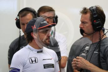 World © Octane Photographic Ltd. Formula 1 - Singapore Grand Prix - Practice 3. Fernando Alonso - McLaren Honda MCL32. Marina Bay Street Circuit, Singapore. Saturday 16th September 2017. Digital Ref:1962LB1D1524