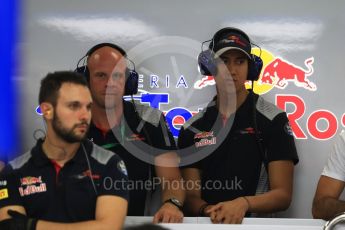 World © Octane Photographic Ltd. Formula 1 - Singapore Grand Prix - Practice 3. Sean Gelael - Scuderia Toro Rosso STR12. Marina Bay Street Circuit, Singapore. Saturday 16th September 2017. Digital Ref:1962LB1D1588