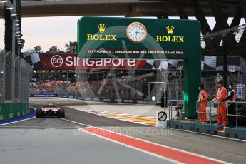 World © Octane Photographic Ltd. Formula 1 - Singapore Grand Prix - Practice 3. Esteban Ocon - Sahara Force India VJM10. Marina Bay Street Circuit, Singapore. Saturday 16th September 2017. Digital Ref:1962LB1D1635