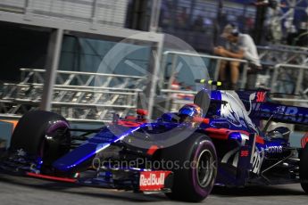 World © Octane Photographic Ltd. Formula 1 - Singapore Grand Prix - Practice 3. Carlos Sainz - Scuderia Toro Rosso STR12. Marina Bay Street Circuit, Singapore. Saturday 16th September 2017. Digital Ref:1962LB1D1842