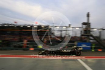 World © Octane Photographic Ltd. Formula 1 - Singapore Grand Prix - Practice 3. Romain Grosjean - Haas F1 Team VF-17. Marina Bay Street Circuit, Singapore. Saturday 16th September 2017. Digital Ref:1962LB2D1701