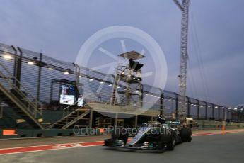 World © Octane Photographic Ltd. Formula 1 - Singapore Grand Prix - Practice 3. Valtteri Bottas - Mercedes AMG Petronas F1 W08 EQ Energy+. Marina Bay Street Circuit, Singapore. Saturday 16th September 2017. Digital Ref:1962LB2D1818