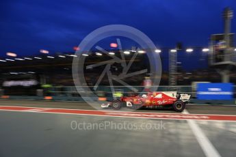 World © Octane Photographic Ltd. Formula 1 - Singapore Grand Prix - Practice 3. Sebastian Vettel - Scuderia Ferrari SF70H. Marina Bay Street Circuit, Singapore. Saturday 16th September 2017. Digital Ref:1962LB2D1959
