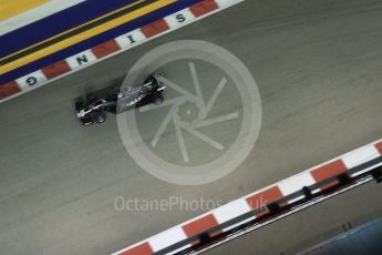 World © Octane Photographic Ltd. Formula 1 - Singapore Grand Prix - Qualifying. Romain Grosjean - Haas F1 Team VF-17. Marina Bay Street Circuit, Singapore. Saturday 16th September 2017. Digital Ref: