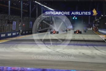 World © Octane Photographic Ltd. Formula 1 - Singapore Grand Prix - Green flag lap. Marina Bay Street Circuit, Singapore. Sunday 17th September 2017. Digital Ref: