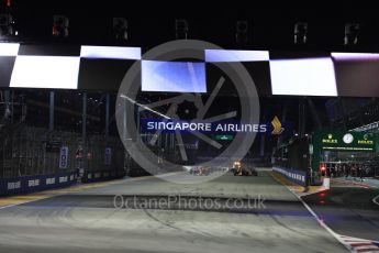 World © Octane Photographic Ltd. Formula 1 - Singapore Grand Prix - Race. Ready for race start. Marina Bay Street Circuit, Singapore. Sunday 17th September 2017. Digital Ref: