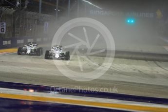 World © Octane Photographic Ltd. Formula 1 - Singapore Grand Prix - Race. Lance Stroll and FWorld © Octane Photographic Ltd. Formula 1 - Singapore Grand Prix - Race. Lewis Hamilton - Mercedes AMG Petronas F1 W08 EQ Energy+. Marina Bay Street Circuit, Singapore. Sunday 17th September 2017. Digital Ref: Felipe Massa - Williams Martini Racing FW40. Marina Bay Street Circuit, Singapore. Sunday 17th September 2017. Digital Ref: