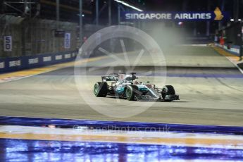 World © Octane Photographic Ltd. Formula 1 - Singapore Grand Prix - Race. Lewis Hamilton - Mercedes AMG Petronas F1 W08 EQ Energy+. Marina Bay Street Circuit, Singapore. Sunday 17th September 2017. Digital Ref: