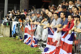 World © Octane Photographic Ltd. Formula 1 - Singapore Grand Prix - Race. Fans in the stands Marina Bay Street Circuit, Singapore. Sunday 17th September 2017. Digital Ref: